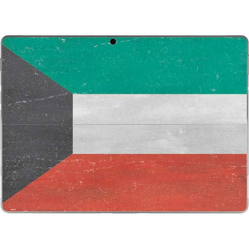Kuwait Flag Distressed Surface Pro 9 Skin